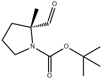 Tert-butyl (2R)-2-formyl-2-methylpyrrolidine-1-carboxylate 구조식 이미지