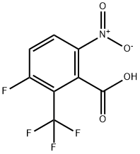 3-Fluoro-6-nitro-2-(trifluoromethyl)benzoic acid 구조식 이미지