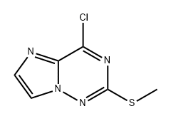 Imidazo[2,1-f][1,2,4]triazine, 4-chloro-2-(methylthio)- 구조식 이미지