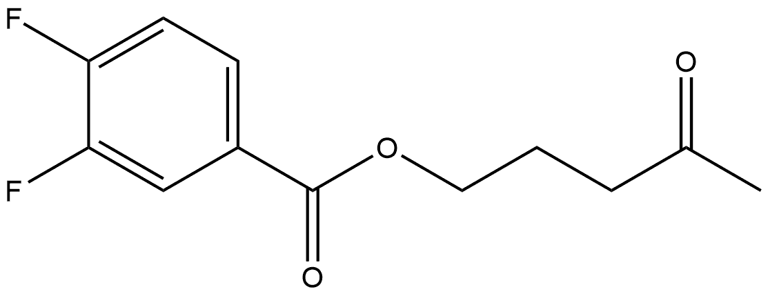 4-Oxopentyl 3,4-difluorobenzoate Structure