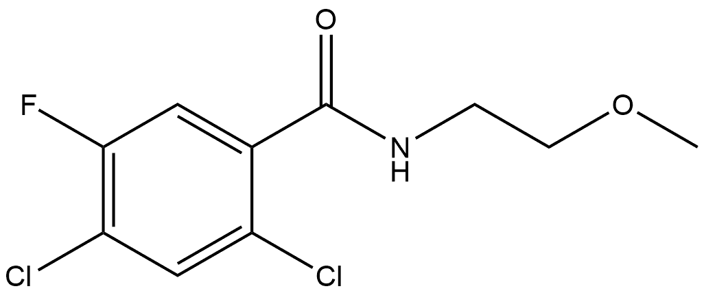 2,4-Dichloro-5-fluoro-N-(2-methoxyethyl)benzamide Structure