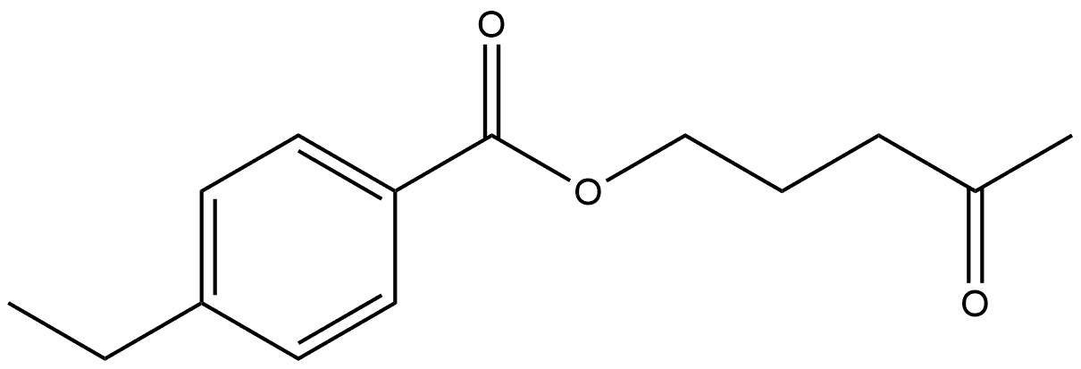 4-Oxopentyl 4-ethylbenzoate Structure