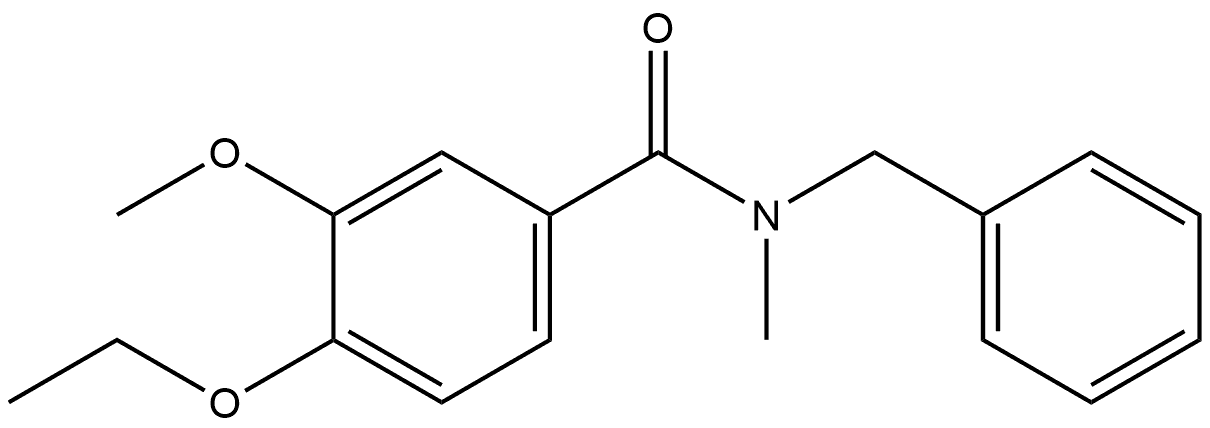 4-Ethoxy-3-methoxy-N-methyl-N-(phenylmethyl)benzamide Structure