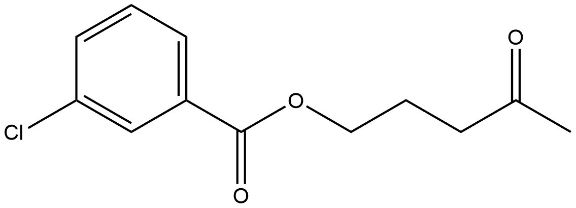 4-Oxopentyl 3-chlorobenzoate Structure