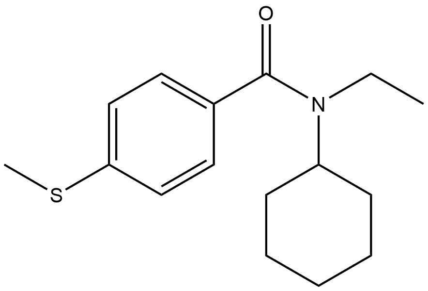 N-Cyclohexyl-N-ethyl-4-(methylthio)benzamide Structure