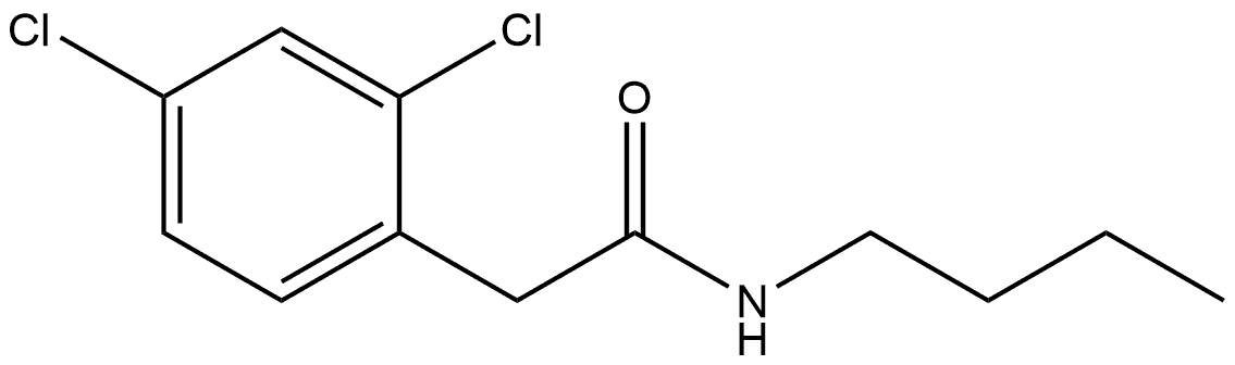 N-Butyl-2,4-dichlorobenzeneacetamide Structure