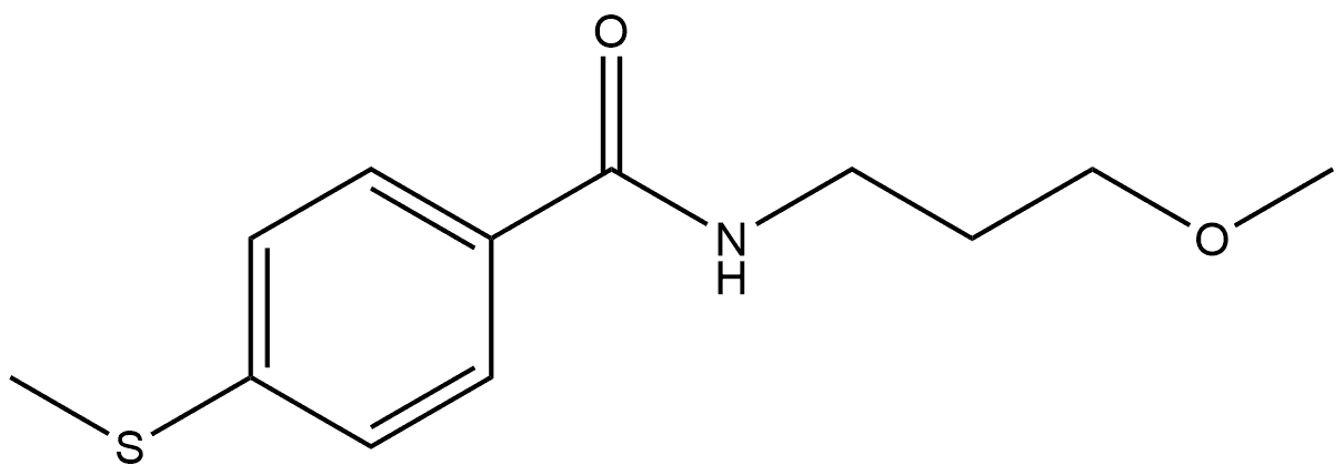 N-(3-Methoxypropyl)-4-(methylthio)benzamide Structure