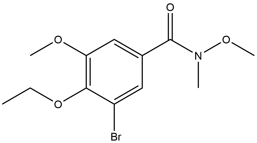 3-Bromo-4-ethoxy-N,5-dimethoxy-N-methylbenzamide Structure