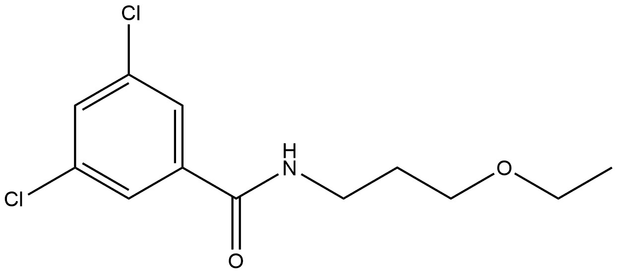 3,5-Dichloro-N-(3-ethoxypropyl)benzamide Structure