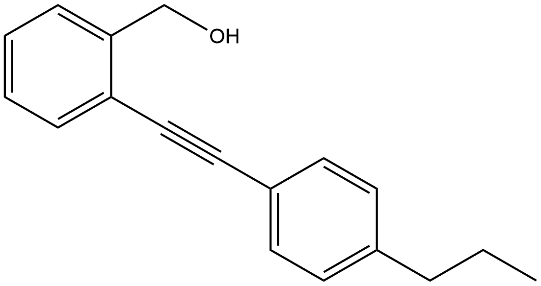 2-[2-(4-Propylphenyl)ethynyl]benzenemethanol Structure