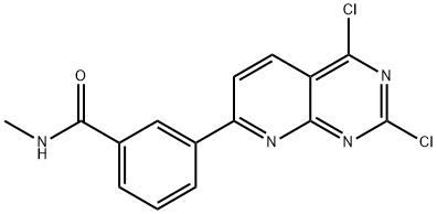 Benzamide, 3-(2,4-dichloropyrido[2,3-d]pyrimidin-7-yl)-N-methyl- Structure