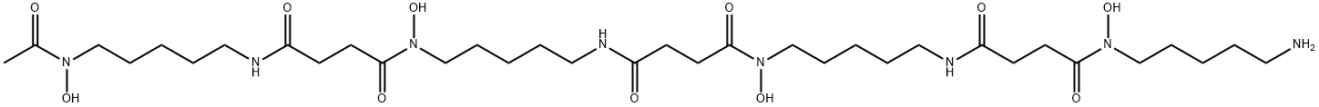 5,11,16,22-Tetraazahexacosanediamide, N1-[5-(acetylhydroxyamino)pentyl]-N26-(5-aminopentyl)-N26,5,16-trihydroxy-4,12,15,23-tetraoxo- Structure