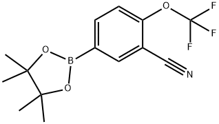 5-(4,4,5,5-tetramethyl-1,3,2-dioxaborolan-2-yl)-2-(t
rifluoromethoxy)benzonitrile Structure