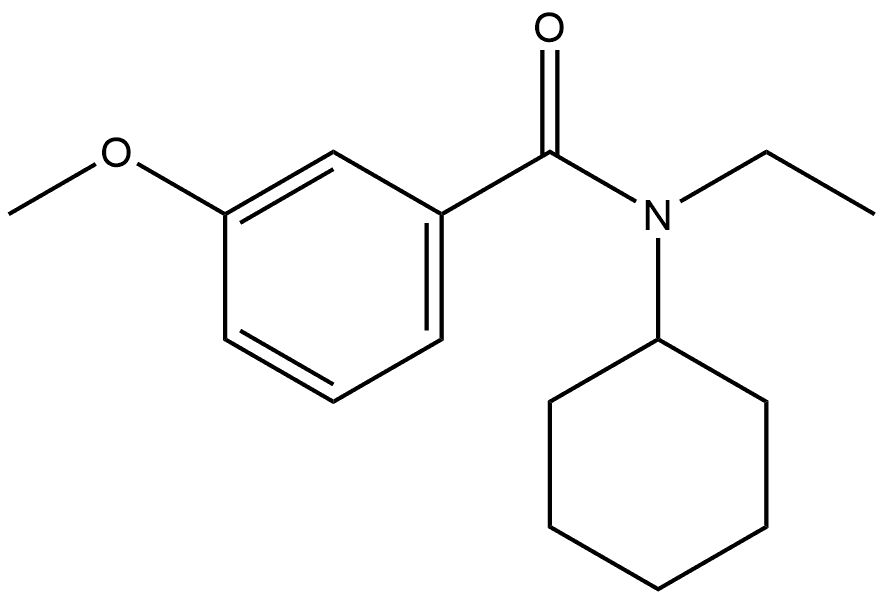 N-Cyclohexyl-N-ethyl-3-methoxybenzamide Structure