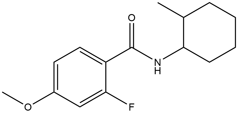 2-Fluoro-4-methoxy-N-(2-methylcyclohexyl)benzamide Structure