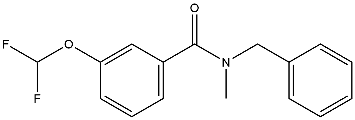 3-(Difluoromethoxy)-N-methyl-N-(phenylmethyl)benzamide Structure