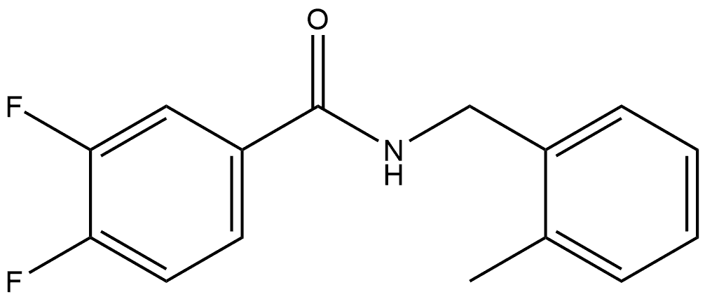 3,4-Difluoro-N-[(2-methylphenyl)methyl]benzamide Structure