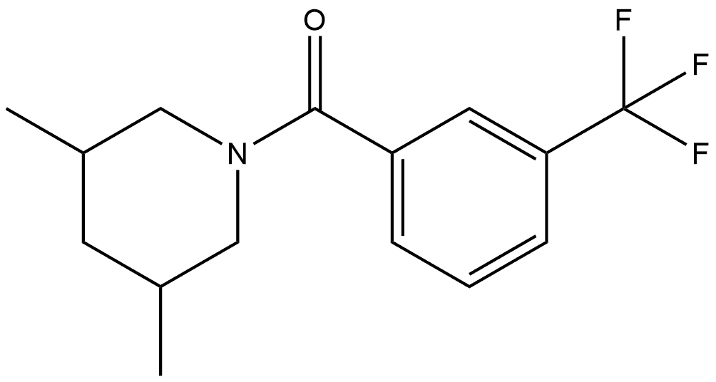 (3,5-Dimethyl-1-piperidinyl)[3-(trifluoromethyl)phenyl]methanone Structure