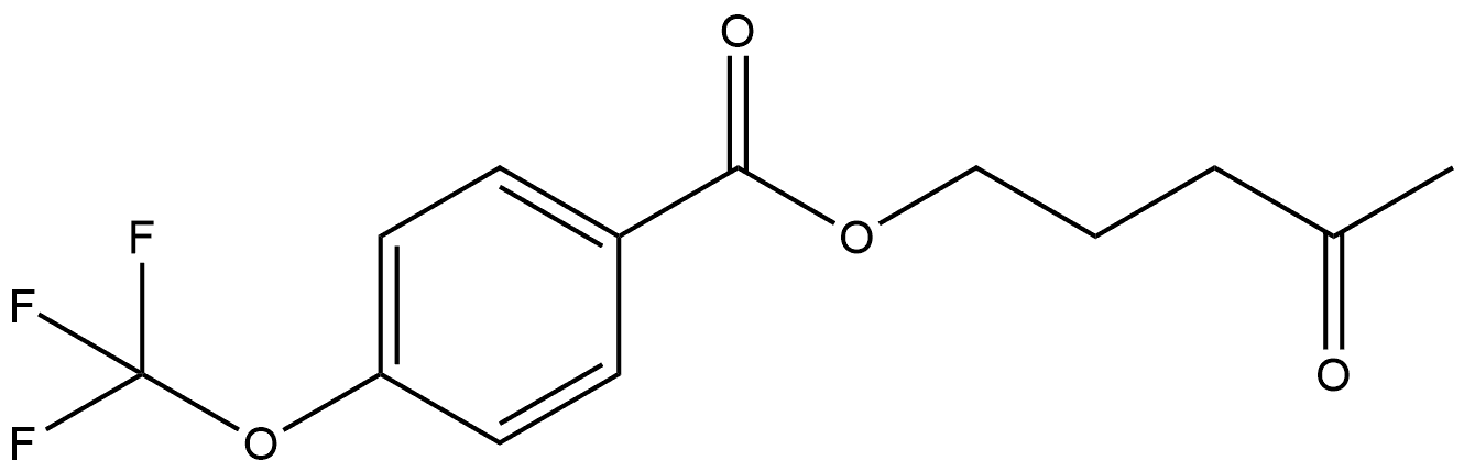 4-Oxopentyl 4-(trifluoromethoxy)benzoate Structure