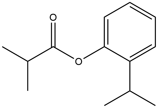 2-(1-Methylethyl)phenyl 2-methylpropanoate Structure