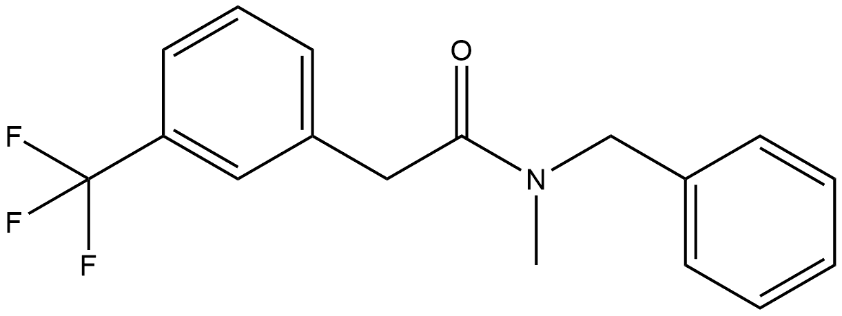 N-Methyl-N-(phenylmethyl)-3-(trifluoromethyl)benzeneacetamide Structure