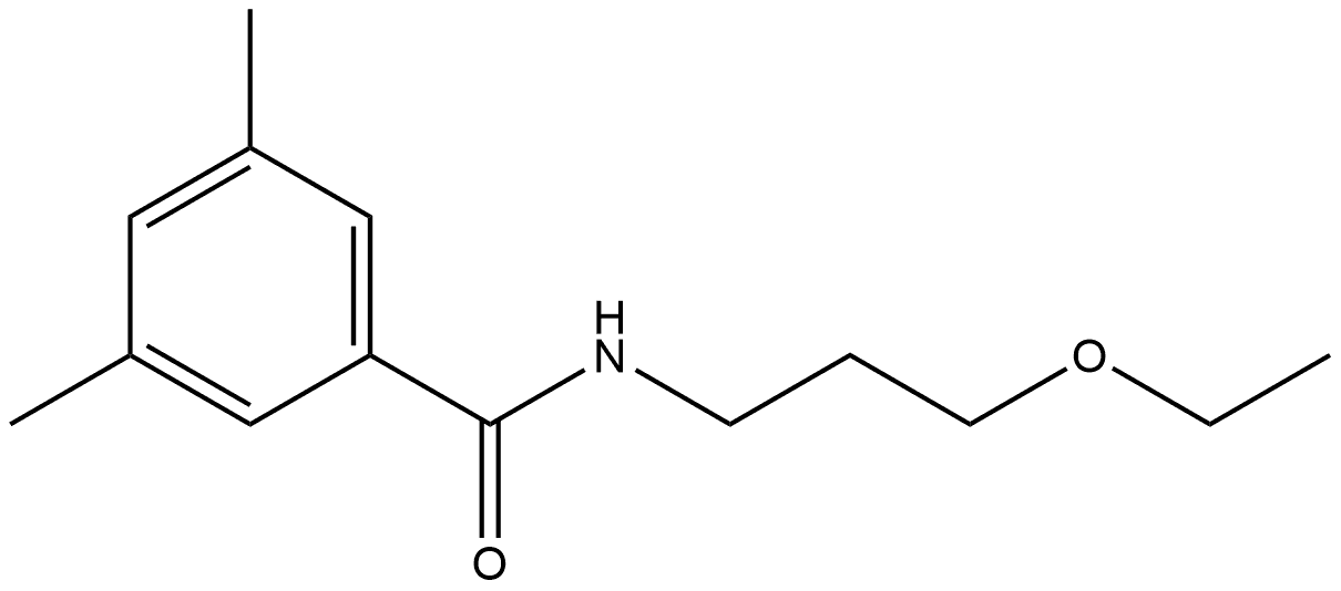 N-(3-Ethoxypropyl)-3,5-dimethylbenzamide Structure