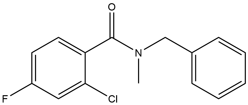 2-Chloro-4-fluoro-N-methyl-N-(phenylmethyl)benzamide Structure