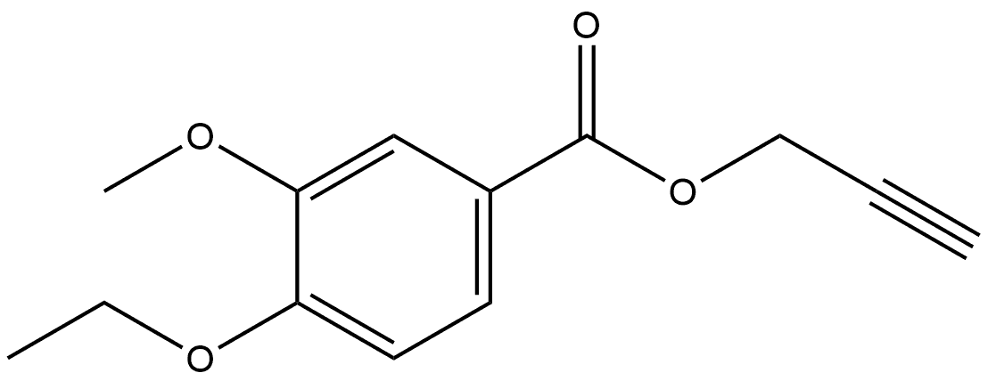 2-Propyn-1-yl 4-ethoxy-3-methoxybenzoate Structure