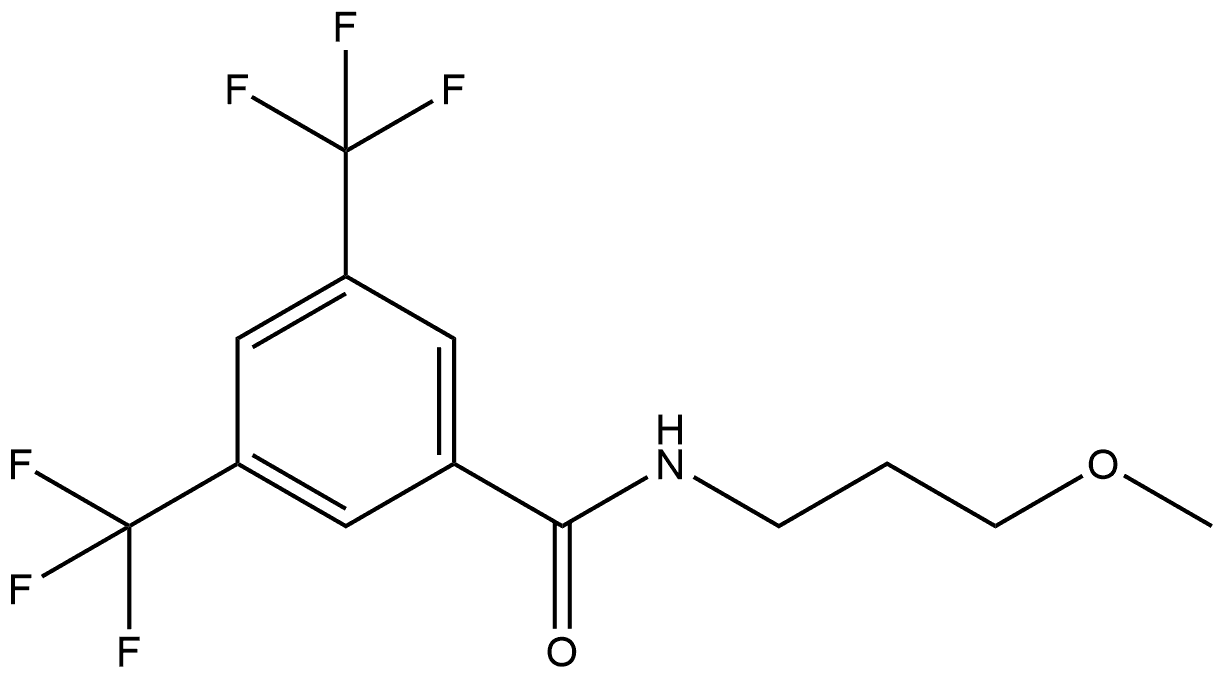 N-(3-Methoxypropyl)-3,5-bis(trifluoromethyl)benzamide Structure