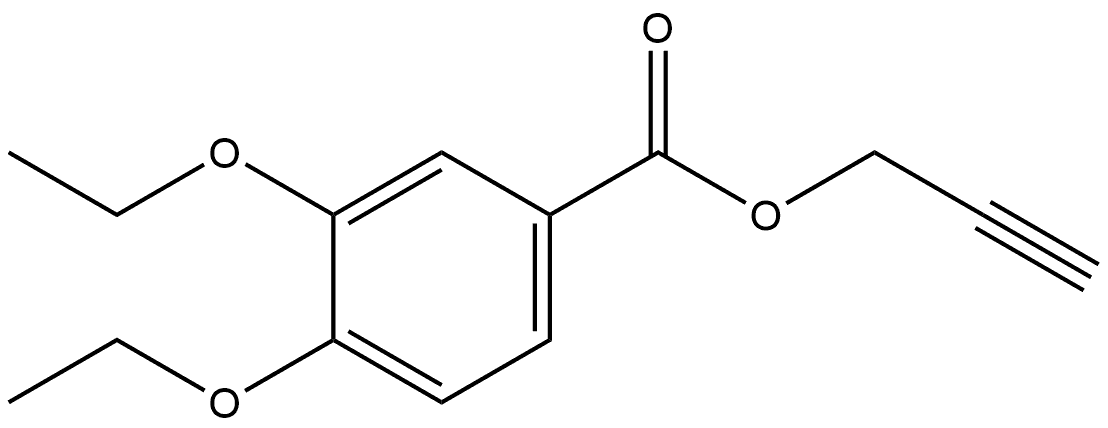 2-Propyn-1-yl 3,4-diethoxybenzoate Structure