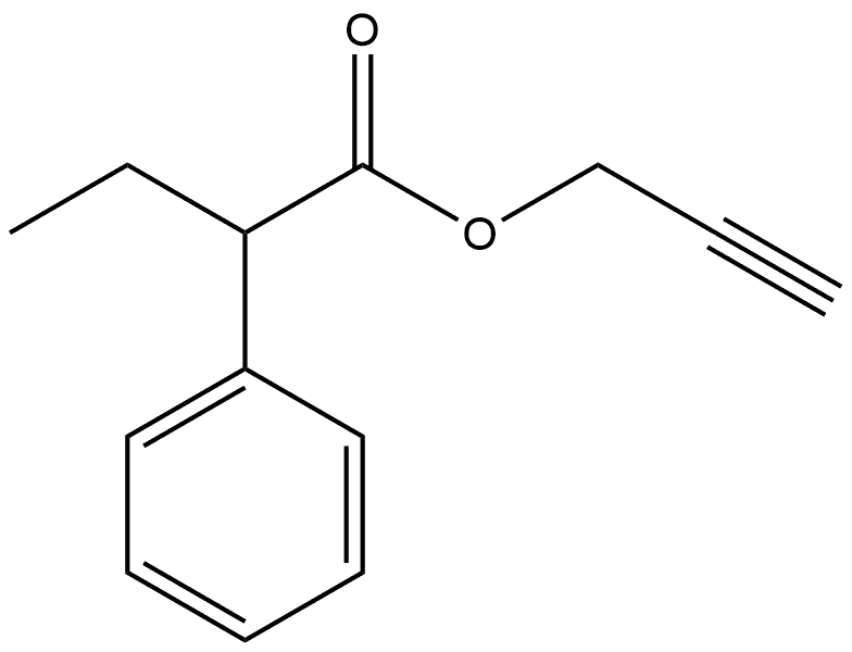 2-Propyn-1-yl α-ethylbenzeneacetate Structure