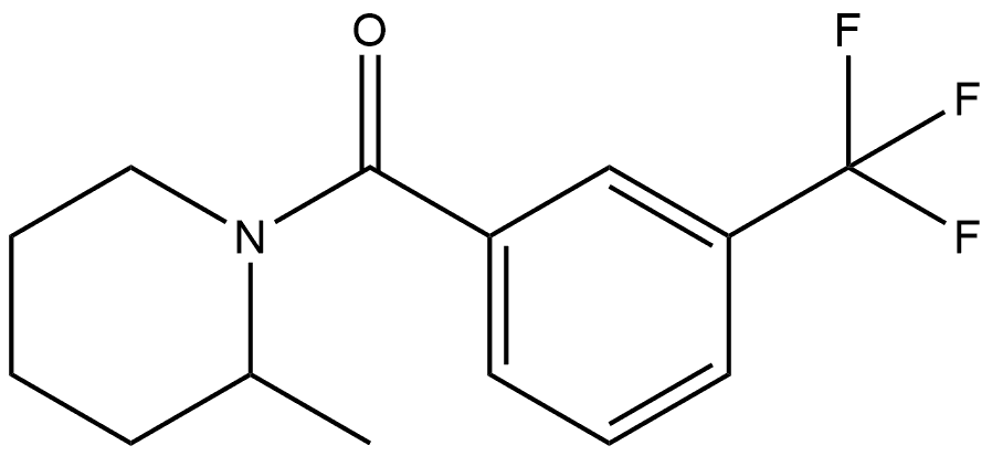 (2-Methyl-1-piperidinyl)[3-(trifluoromethyl)phenyl]methanone Structure