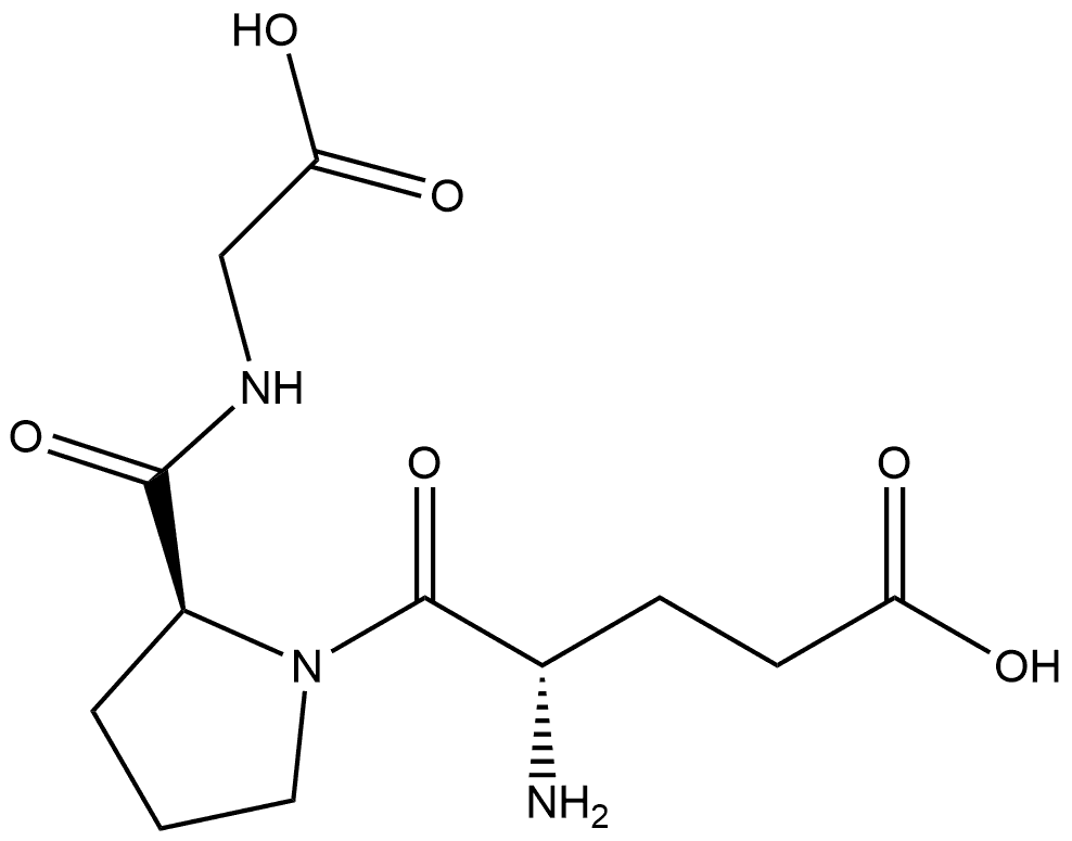 Glycine, L-α-glutamyl-L-prolyl- Structure