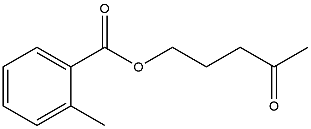 4-Oxopentyl 2-methylbenzoate Structure