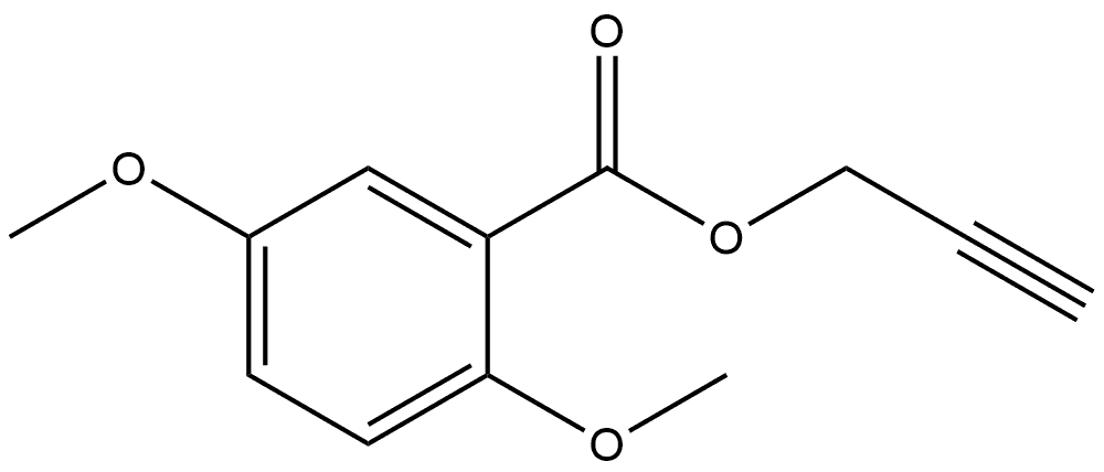 2-Propyn-1-yl 2,5-dimethoxybenzoate Structure