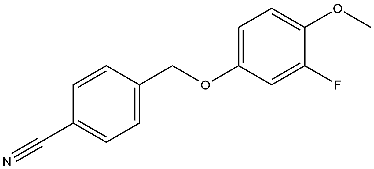 Benzonitrile, 4-[(3-fluoro-4-methoxyphenoxy)methyl]- Structure