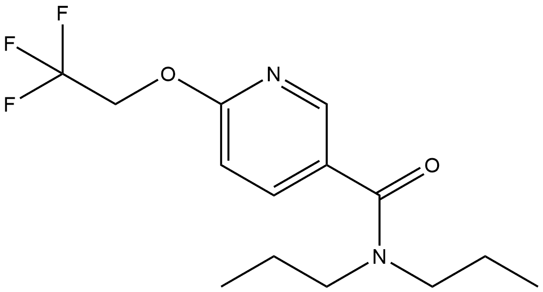 N,N-Dipropyl-6-(2,2,2-trifluoroethoxy)-3-pyridinecarboxamide Structure