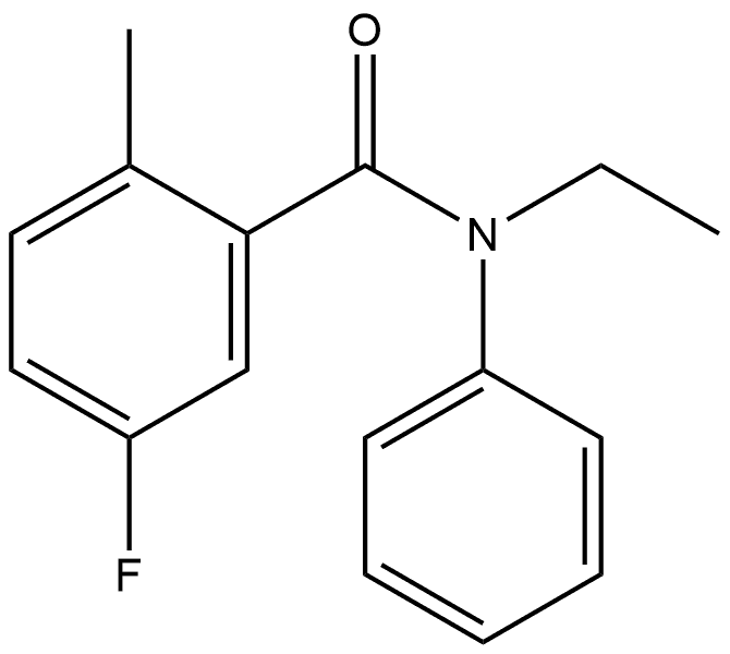 N-Ethyl-5-fluoro-2-methyl-N-phenylbenzamide Structure