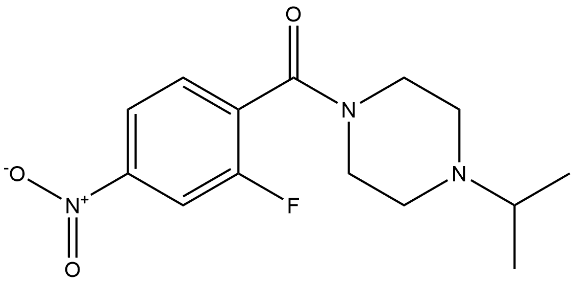 (2-fluoro-4-nitrophenyl)(4-isopropylpiperazin-1-yl)methanone Structure