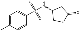 Benzenesulfonamide, 4-methyl-N-[(3R)-tetrahydro-5-oxo-3-furanyl]- Structure