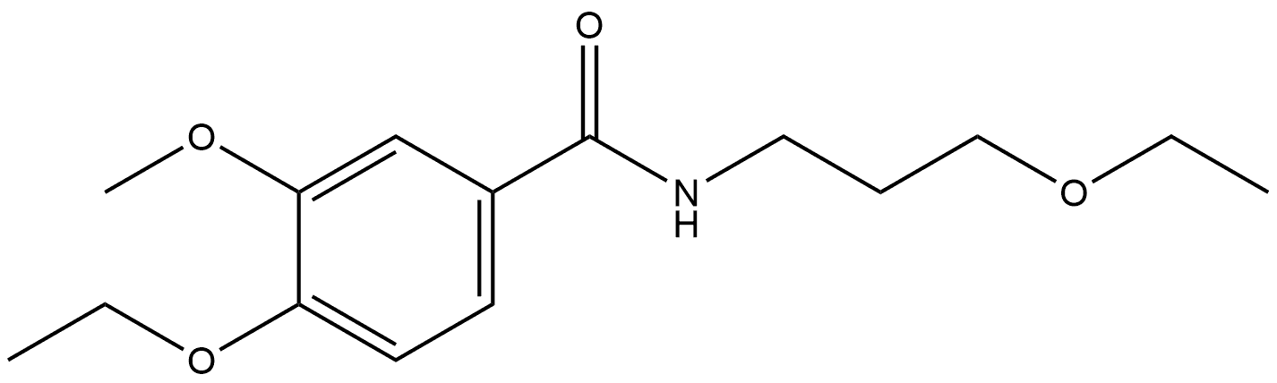 4-Ethoxy-N-(3-ethoxypropyl)-3-methoxybenzamide Structure