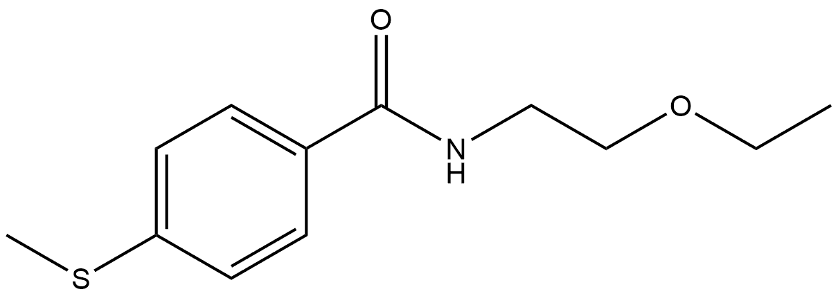 N-(2-Ethoxyethyl)-4-(methylthio)benzamide Structure