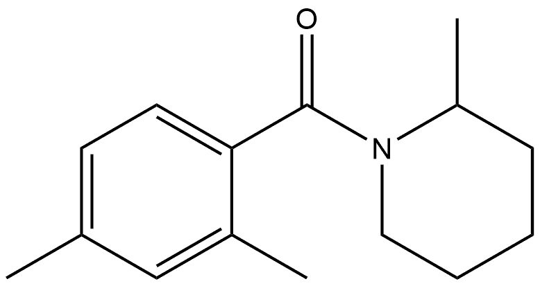 (2,4-Dimethylphenyl)(2-methyl-1-piperidinyl)methanone Structure