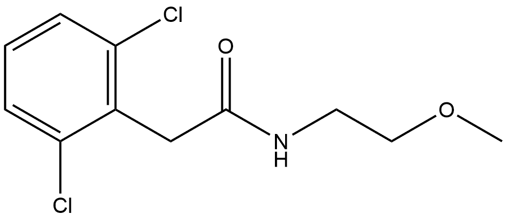 2,6-Dichloro-N-(2-methoxyethyl)benzeneacetamide Structure