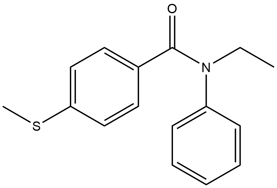 N-Ethyl-4-(methylthio)-N-phenylbenzamide Structure