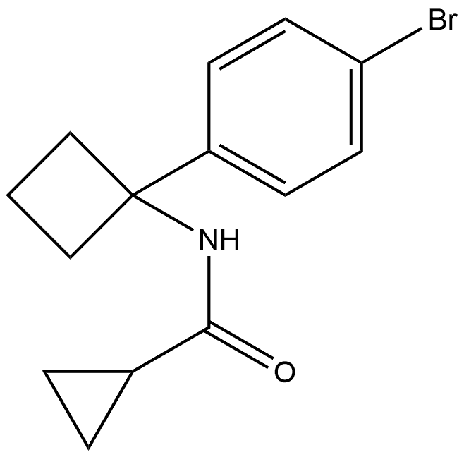 N-1-(4-Bromophenyl)cyclobutylcyclopropanecarboxamide Structure