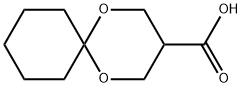 1,5-Dioxaspiro[5.5]undecane-3-carboxylic acid 구조식 이미지