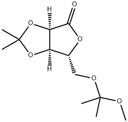 5-O-(1-Methoxy-1-Methylethyl)-2,3-O-(1-Methylethylidene)-D-ribonic Acid γ-Lactone 구조식 이미지