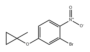 Benzene, 2-bromo-4-[(1-methylcyclopropyl)oxy]-1-nitro- 구조식 이미지