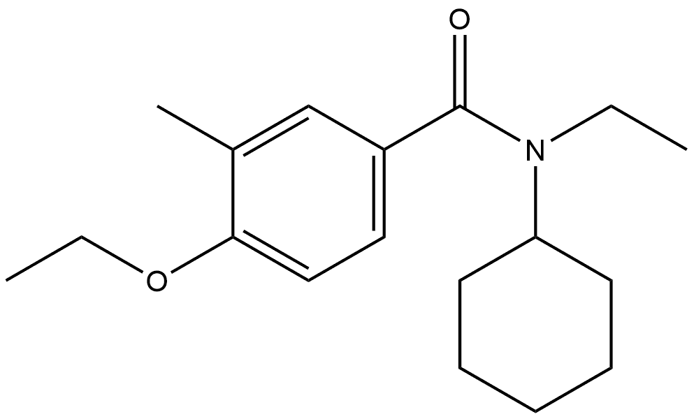 N-Cyclohexyl-4-ethoxy-N-ethyl-3-methylbenzamide Structure